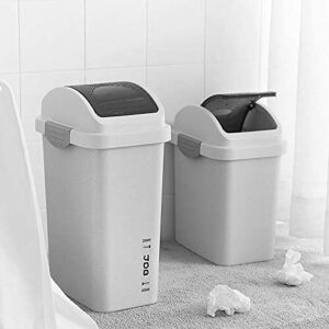 WXXGY Trash Can Waste Swing Lid Waste Recycle Recycling Dustbins Kitchen Bathroom Rubbish Trash Refused Bins/K Blue/42Cmx14Cmx22Cm