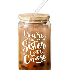 Birthday Gifts For Women - Best Friend Giftss for Women – Female Friendship Gifts, Sisters Gifts From Sister - Funny Bday Presents Unique Gifts For Her, BFF, Bestie, Soul Sister - 16 Oz Coffee Glass