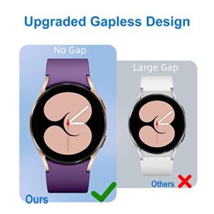 Lerobo 5 Pack No Gap Bands Compatible with Galaxy Watch 6/5/4 Band/Watch 5 Pro Band/Galaxy Watch 4 Band,20mm Soft Silicone Sport Strap for Samsung Watch 5&4 Bands/Watch 4 Classic Bands Women Men
