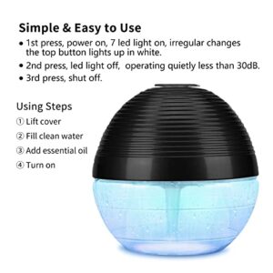 ap airpleasure Water-Based Purifier Air Washer, Revitalizer with 6 Colorful lights- Plus Lavender, Aqua Lily, Breathe Easy, Ocean Mist, Neverland, Water Hyacinth, 15ml Each