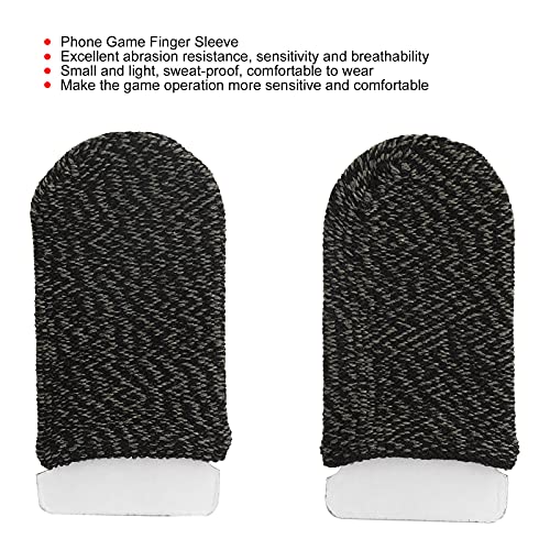 PUSOKEI Mobile Phone Gaming Finger Sleeves, Reusable Gaming Finger Sleeves for Mobile Game Controllers, Touch Screen Game Controller, Gamer Thumb Protector