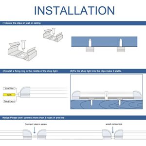 ELEKICO 8Ft Led Shop Light, Super Bright 100W 15000LM 5000K Led Shop Light 8Ft, Durable Save 70% More Energy LED Shop Lights 8 Foot with Plug for Garage Warehouses Shops 12 Pack