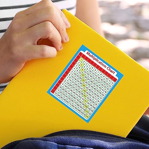 YOUOK 30 Pack Small Multiplication Chart Stickers, 3×3.5 Inch Math Table Learning Stickers Educational Aid for Kids, Elementary Middle School Classroom Learning at Home and School.