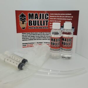 Majic Bullit Print Head Cleaner and Unblocker Kit - 2 Bottle Kit (MB02BK)