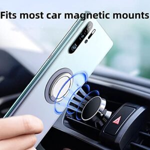 360 Cell Phone Ring/Phone Grip/Stand/Holder for All Phones and Tablets Compatible with Magnetic Car Mount (Blue)