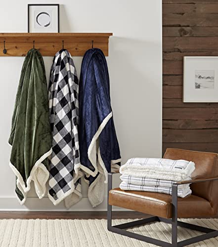 Eddie Bauer- King Blanket, Ultra Soft & Cozy Plush Home Décor, All Season Bedding (Solid Grey, King)