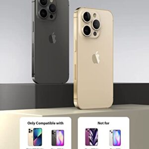 Actgan for iPhone 14 Pro and iPhone 14 Pro Max Camera Lens Protector Aluminum Alloy Plus Acrylic + 9H Tempered Glass Camera Screen Full Coverage Accessories Case Friendly Cover Colorful