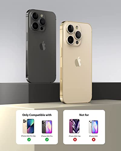 Actgan for iPhone 14 Pro and iPhone 14 Pro Max Camera Lens Protector Aluminum Alloy Plus Acrylic + 9H Tempered Glass Camera Screen Full Coverage Accessories Case Friendly Cover Colorful