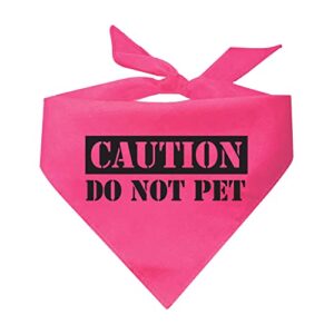 caution do not pet dog bandana (assorted colors)