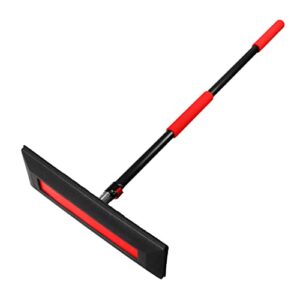 snobrum snomaxx, premium snow remover for cars, trucks and larger vehicles - 40-72 inch telescoping handle, no-scratch foam head - comfortable handle to push snow away easily