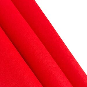 Jtnohx Color Felt, 1 Square Yard Felt Fabric, 1.4mm Thickness Flexible Craft Felt, Felt by Yard for Art & Craft Project (Red)