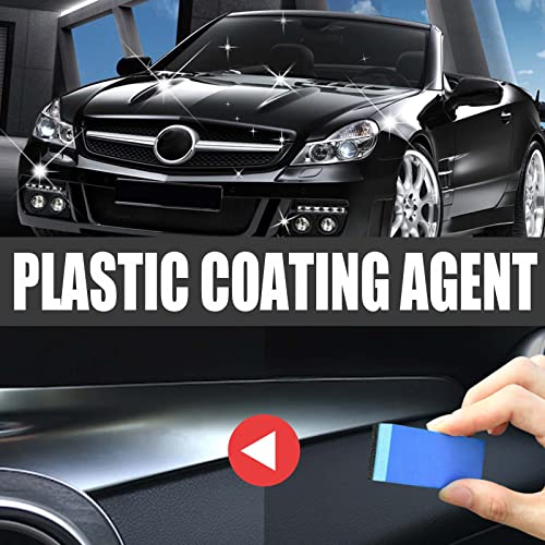 WOHSAO Car Interior Leather and Plastic Coating Agent, Automotive Interior Leather Coating, Cleaning, Maintenance and Protection 120ML