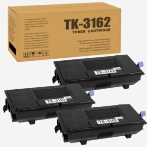 3-pack tk-3162 toner cartridge replacement for kyocera tk-3162 p3045dn p3050dn p3055dn p3060dn printer.