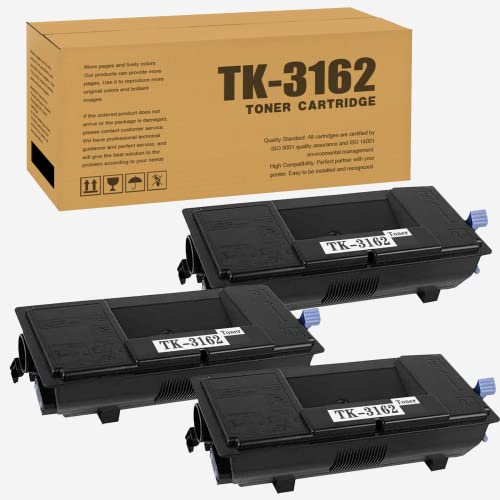 3-Pack TK-3162 Toner Cartridge Replacement for Kyocera TK-3162 P3045dn P3050dn P3055dn P3060dn Printer.