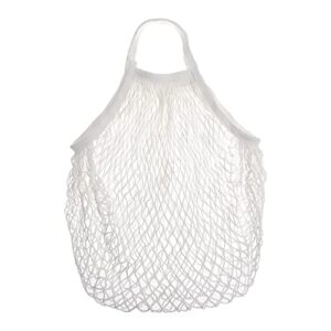 maxgoods Mesh Bag Cotton Storage Handbag Tote Shopping String Portable Fishnet Woven Net Tote(sky blue-Long)
