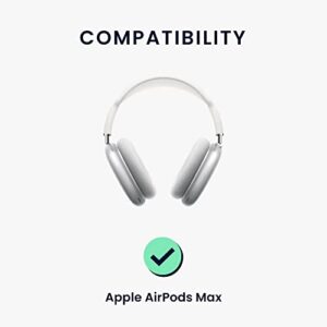 kwmobile Silicone Covers Compatible with Apple AirPods Max (Set of 2) - Ear Cups Cover Case - Black