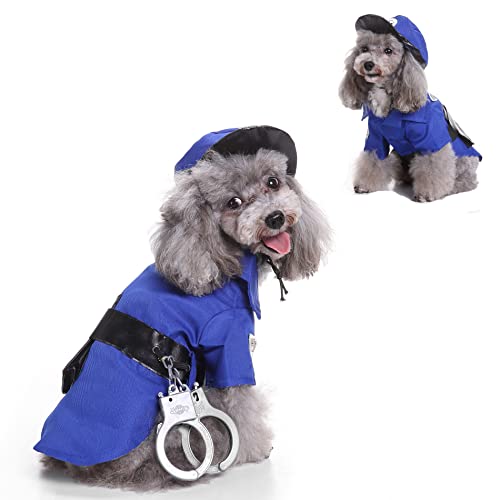 Dog Costume Halloween Costumes Dog Costume Cute Dog Cosplay Fashion Dress Pet Suit Detective Dog Carrying Costume for Puppy Small Medium Large Dogs Dog Photo Props Dog Decoration （3-18lb）