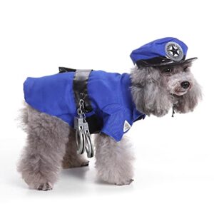 Dog Costume Halloween Costumes Dog Costume Cute Dog Cosplay Fashion Dress Pet Suit Detective Dog Carrying Costume for Puppy Small Medium Large Dogs Dog Photo Props Dog Decoration （3-18lb）