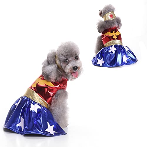 Dog Costume Halloween Costumes Dog Costume Cute Dog Cosplay Fashion Dress Pet Suit Detective Dog Carrying Costume for Puppy Small Medium Large Dogs Dog Photo Props Dog Decoration （3-18lb）