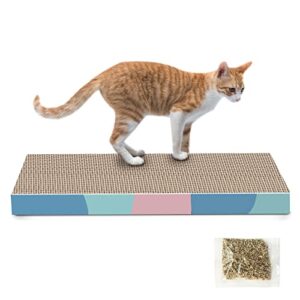 cat scratcher cardboard reversible cat scratch pad cat scratching mat for indoor cats by wdtkptxl
