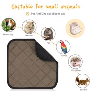 ShiningLove 4 Pieces Guinea Pig Cage Liner Guinea Pig Pee Pads Washable Super Absorbent Pet Mat for Small Animals Rabbit Chinchilla Hamster 12 X 12 inch