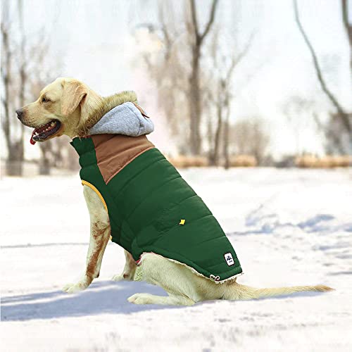 Dogs Windproof Cold Weather Coats, Dog Clothes Apparel Winter Vest, Cold Weather Dog Jacket, Dog Cold Weather Coats Warm, Small Dog Jacket Puppy Coats for Small Medium Large