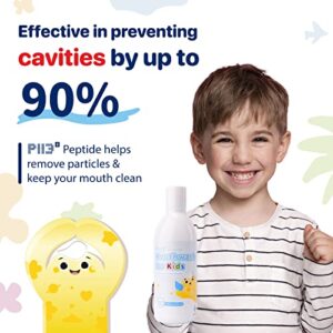 oh care Mouthwash for Kids, New Generation P113+ Peptide Anti Cavity Mouth Rinse, 11.08 fl oz (Strawberry), 0