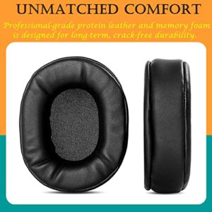 TaiZiChangQin Ear Pads Cushion Memory Foam Replacement Compatible with Plantronics RIG 800 HS / RIG 800 LX / RIG 800 HD Gaming Headphone ( Protein Leather Earpads )