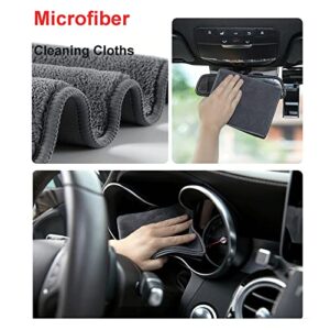 Car Interior Detailing Cleaning Brush Kit, AWSOM Scratch Free Vehicle Brush Dusters Kit for Interior Exterior Cleaning, Upgraded