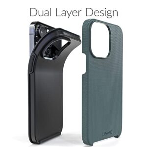 Crave Dual Guard for iPhone 14 Pro Max Case, Shockproof Protection Dual Layer Case for Apple iPhone 14 Pro Max (6.7") - Forest Green
