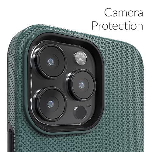 Crave Dual Guard for iPhone 14 Pro Max Case, Shockproof Protection Dual Layer Case for Apple iPhone 14 Pro Max (6.7") - Forest Green