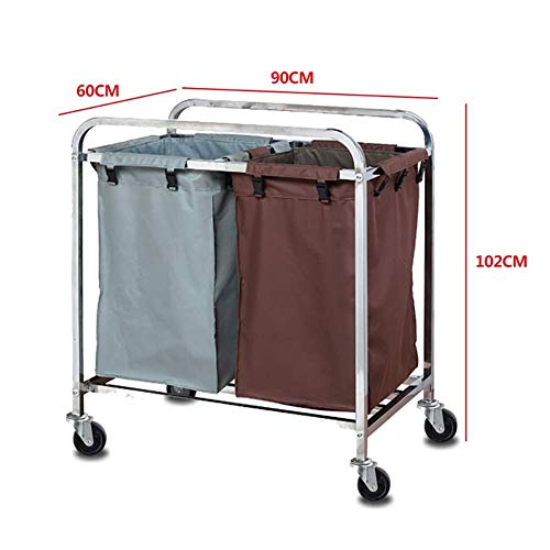 Mobile Linen Car for Hotel, Detachable Lobby Storage Trolley Cart with Universal Wheel, Room Hygiene Cleaning Car, PIBM