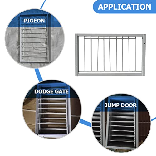 Ipetboom 1Pc Pigeon Door, Iron Birdcages T- House Door Bird Cage Door Pigeon Door Birds House Door for Pet Bird Supplies, 40x26cm