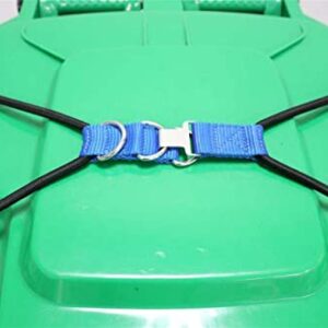 Koolist Trash Can Lid Lock, Suitable for 45 Gallon trash cans ( BIN NOT INCLUDED ). The Heavy Duty Locking System Will Secure Your Garbage Bins against Unwanted entry by Scavenging Animals