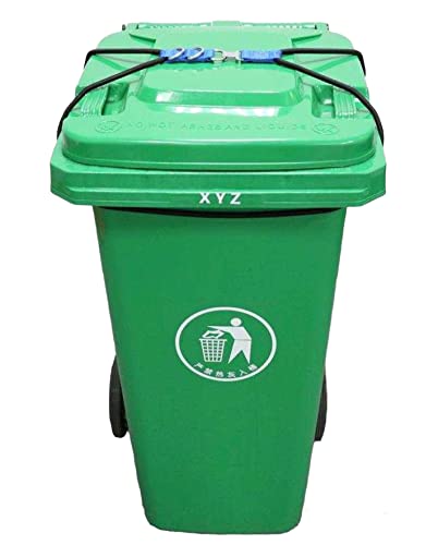 Koolist Trash Can Lid Lock, Suitable for 45 Gallon trash cans ( BIN NOT INCLUDED ). The Heavy Duty Locking System Will Secure Your Garbage Bins against Unwanted entry by Scavenging Animals