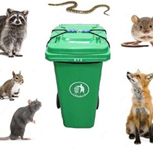 Koolist Trash Can Lid Lock, Suitable for 45 Gallon trash cans ( BIN NOT INCLUDED ). The Heavy Duty Locking System Will Secure Your Garbage Bins against Unwanted entry by Scavenging Animals