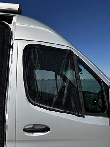 VanEssential Front Door Bug Screens (Pair) Designed for Mercedes-Benz Sprinter