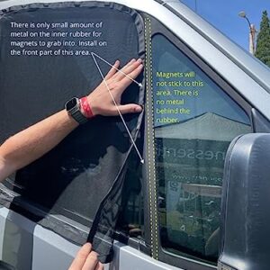 VanEssential Front Door Bug Screens (Pair) Designed for Mercedes-Benz Sprinter