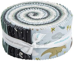 citrus & mint designs roar rolie polie 40 2.5-inch strips jelly roll riley blake designs rp-12460-40