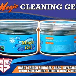 Cleaning Slime Gel for Car -Dust Cleaning Gel for Keyboard - Safe & Reusable Car Slime -Easy-to-Use Car Cleaning Kit -Universal Dust Cleaner for Home & Office -Laptop Cleaning Gel (160g) Blue