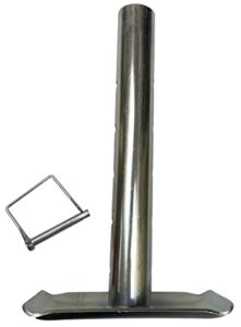 class a customs | tjfp-lz-01 | trailer tongue jack exteded reach zinc plated foot pad (2000lb capacity) | for campers rv and cargo trailers tongue mounted jack
