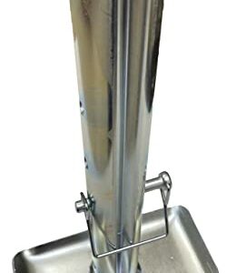 Class A Customs | TJFP-LZ-01 | Trailer Tongue Jack Exteded Reach Zinc Plated Foot Pad (2000lb Capacity) | for Campers RV and Cargo Trailers Tongue Mounted Jack