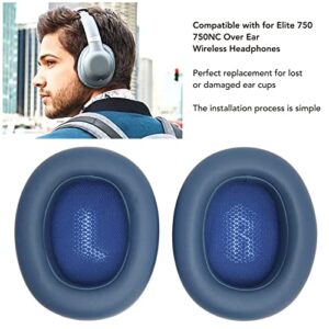 Yoidesu Replacement Ear Pads for JBL Everest Elite 750 750NC Over Ear Headphones Earpads, Headset Ear Cushion Repair Parts (Blue)