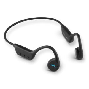 H2O Audio TRI Multi-Sport Waterproof Bone Conduction Headphones, Bluetooth Open Ear Headphones with Built-In MP3 Player -up to 6-Hour Battery Life, 8 GB -For Swimming, Running, Cycling, Hiking (Black)