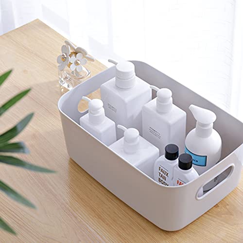 6Pcs Clear Plastic Storage Bins, Perfect for Kitchen Organization or Pantry Organization and Storage, Medium Fridge Organizer Plastic Bins, Pantry Organization