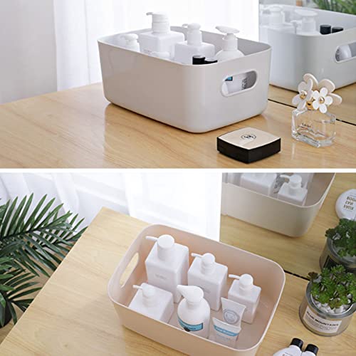 6Pcs Clear Plastic Storage Bins, Perfect for Kitchen Organization or Pantry Organization and Storage, Medium Fridge Organizer Plastic Bins, Pantry Organization