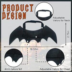 Pet Costume Halloween Cat Bat Costume Dog Bat Clothes Purple Black Bat Wings Pet Cosplay Costumes for Small Cats Puppy Dogs, Cat Dog Dress Up Accessories Halloween Party Pet Holiday Decorations