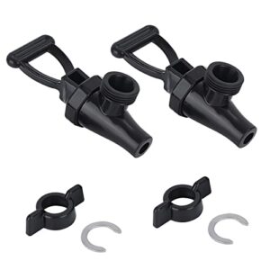 03260.0002 faucet kit for tea dispenser, replacement spigot for beverage dispenser (2 pack set, include 2 wing nut and 2 c-ring) (2)