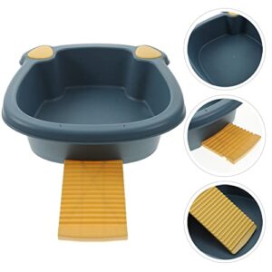 Cabilock Washboard Basin for Small Washboard Basin Washboard Basin for Laundry Laundry wash Board Hand Washing Clothes