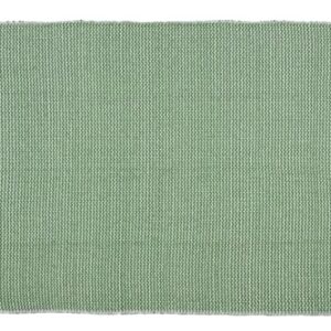 Woven Virtues Modern Hand-Woven Throw Blanket, 50" x 60", Green and White, Light, Luxurious and Soft